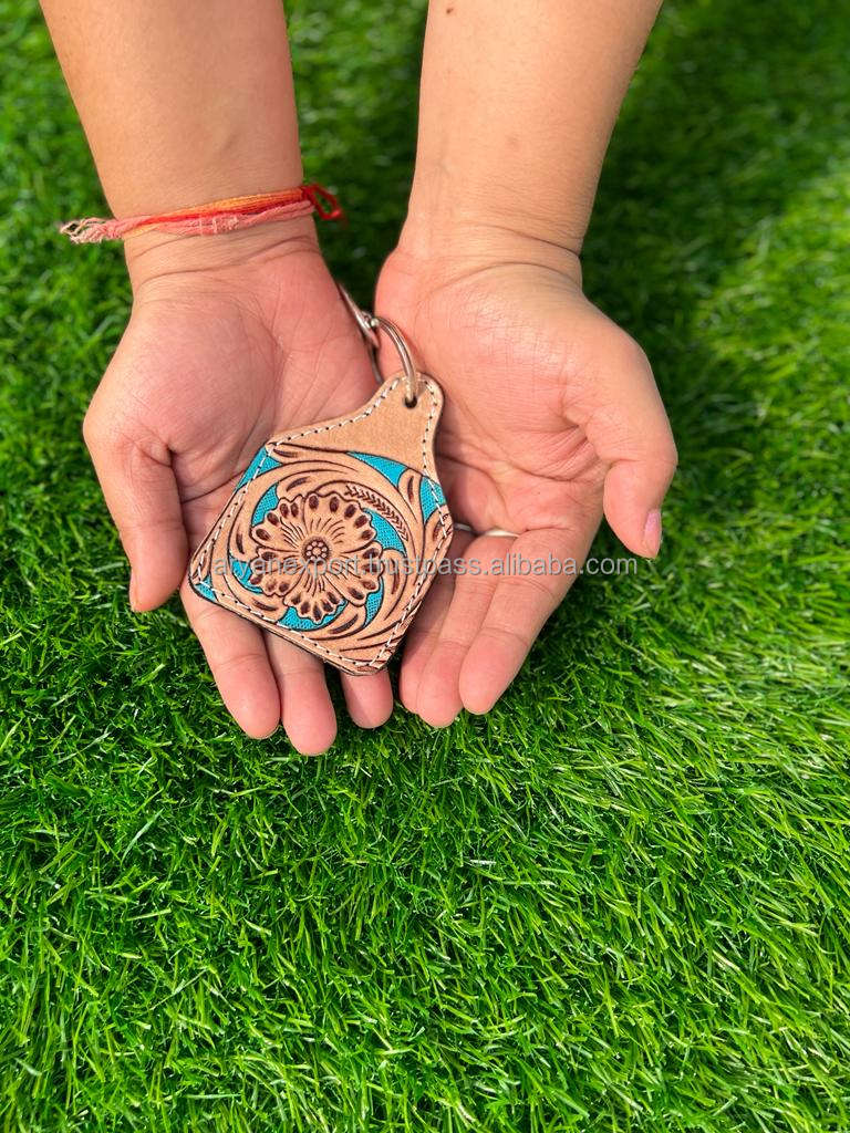 Brown With Turquoise Tooling