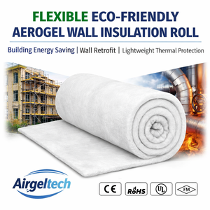 Rouleau d'isolation <span class=keywords><strong>en</strong></span> aérogel ignifuge et écologique A1 pour l'économie d'énergie des bâtiments, la rénovation des murs et la protection thermique - Product Image 1