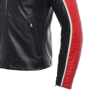 Chaqueta de Motocicleta de Cuero Vacuno Genuino para Hombre, Resistente al Viento, Diseño Moderno y de Última Tendencia - Product Image 5