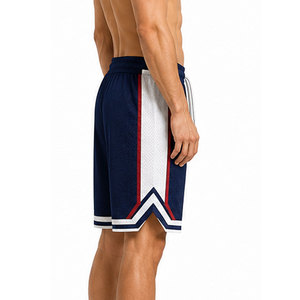 Custom Men's Solid Mesh <b>Athletic</b> Shorts with Premium Lightweight 100% Polyester Fabric Breathable & Quick Dry - Product Image 2