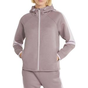 Sudaderas de invierno personalizadas para mujer, sudaderas con cremallera de lana 100% de poliéster, sudaderas con cremallera Unisex de gran tamaño, sudadera con cremallera completa, codorniz Heather - Product Image 1