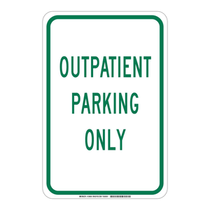 Señalización de Estacionamiento Solo para Pacientes de Brady, Señalización de Piso para Instalaciones Médicas, Interior/Exterior - Product Image 1