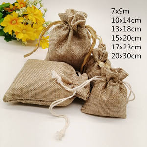 Biodegradable <b>Small</b> Jute Jewelry Pouches Bulk Supply for Retail <b>Packaging</b> and Gift Use - Product Image 5