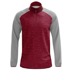 Chaqueta Deportiva de Media Cremallera para Hombre, Transpirable, de Secado Rápido, de Poliéster, con Logotipo Personalizado del Equipo, para Deportes al Aire Libre - Product Image 1