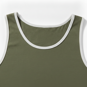 High Quality Factory Wholesale Gym Tank Top <b>Men</b> Blank Black White Gray <b>Singlets</b> <b>Men</b> Ribbed Polyester Tank Tops - Product Image 2