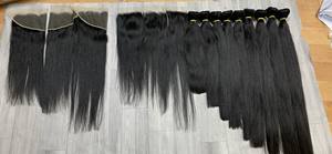 Cheveux humains bruts droits doublement étirés vietnamiens et cambodgiens de l'usine de vente en gros - Product Image 6
