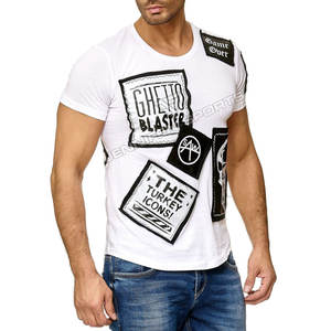 Camiseta de Algodón 100% de Alta Calidad OEM con Estampado DTG, Diseño Gráfico de Anime, Ajuste Regular para Gimnasio, Personalizada con Impresión Digital Ligera para Hombre - Product Image 2