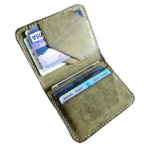 Premium Genuine Leather <b>Wallet</b> for Men Slim Bifold <b>RFID</b> <b>Blocking</b> Card Holder Classic Handmade Business <b>Wallet</b> with Custom Logo - Product Image 2