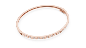 14k <b>Rose</b> <b>Gold</b> 0.51 Ct Round Lab-Grown Diamond Vintage IGI Certified Women's Office Wear Bracelet | New Grown Diamond - Product Image 6