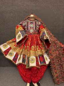 ชุดเดรสอัฟกานิสถานแบบสั่งทำราคาประหยัดสำหรับผู้หญิง งานปักมือคุณภาพสูง 100% ระบายอากาศได้ดี ชุดคูชีอัฟกันสำหรับงานแต่งงาน - Product Image 6