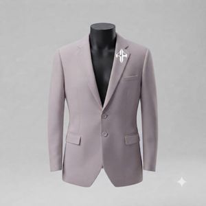 Traje de Pantalón y Chaqueta de Terciopelo Estilo Italiano para Hombre, Antiarrugas, Transpirable, Cierre de Botones, Diseño Plano Frontal, Viscosa/Poliéster - Product Image 6