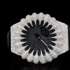 Starspire Jewels Hip Hop Bust G Sh0 <b>Watch</b> Fully Iced VVS Moissanite Diamonds Custom Gold Plated Mechanical Movement 3BAR Water - Product Image 3