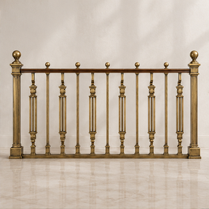 Rampe d'escalier en bronze chanfreiné avec poteaux carrés pour hôtels de luxe, villas et intérieurs d'escaliers classiques - Product Image 2