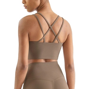 I-Word Undershirt Ropa deportiva Mujer Gym Bra Pads Sujetadores deportivos Sujetadores sin mangas para mujeres Verano Belleza Lencería Interior Adelgazamiento Wrap - Product Image 5