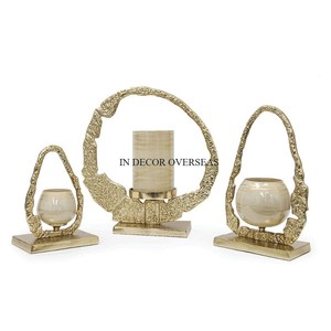 Most Fancy Unique Designer High Grade Gold Plated Premium Quality Metal Made Luxury <b>Candle</b> <b>Stick</b> Holder Table Centerpiece Decor - Product Image 4