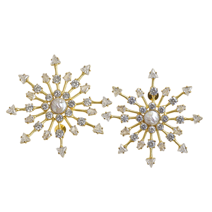 Pendientes Colgantes Chapados en Oro Hechos a Mano - Joyería de Estilo Bohemio Única para Mujer - Product Image 3