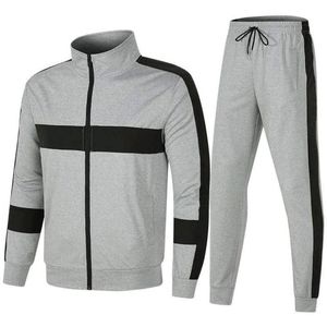 Ensemble de survêtement imprimé pour homme à faible MOQ, manches longues, fermeture éclair, design uni, tenue sportive décontractée, respirant et écologique - Product Image 2