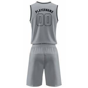 Latest Arrival Sublimation Printing Basketball Uniform for Adults Breathable Quick Dry Sleeveless 100% Polyester Outdoor Sports - Product Image 5