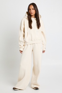 Pantalones de chándal anchos de cintura alta con cordón para mujer, estilo casual y holgado, pantalones de descanso de pierna recta, venta al por mayor - Product Image 5