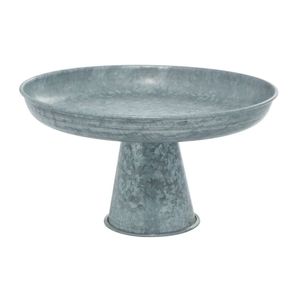 Vintage Farmhouse Galvanized Iron <b>Cake</b> <b>Stand</b> Round Pedestal Serving Platter Heavy Duty Metal Dessert Display Tray for <b>Cake</b> <b>Stand</b> - Product Image 1