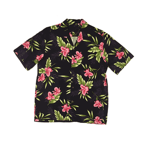 Nouvelle Arrivée Chemises Hawaïennes Décontractées à Manches Courtes Unies pour Hommes, 100% Coton Respirant à Séchage Rapide, Personnalisables, pour les Vacances, en Tissu Éponge - Product Image 1