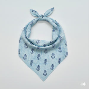 Bandana carré en coton imprimé à la main par des artisans indiens, doux et tendance pour femme, vente en gros B2B - Product Image 6