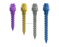 Mini vis orthodontique en titane, dispositif d'ancrage pour rétraction dentaire orthogantique, correction d'asymétrie faciale, implant dentaire