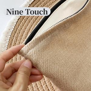 Bolsa de Maquillaje de Yute Natural Hecha a Mano, Bolsa de Cosméticos Ecológica - Product Image 3