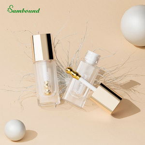 Custom 30ml Foundation Bottle <b>Oxidized</b> Gold/Silver Zinc Alloy Brush Head Non-Absorbent Metal Brush Liquid Cosmetic Packaging OEM - Product Image 1