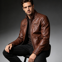 Veste en cuir pour homme, style streetwear, design personnalisé, veste en cuir tendance, vêtements d'hiver, veste en cuir la plus vendue