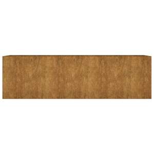 Grand lit de jardin surélevé en acier Corten rouillé avec incrustations décoratives – Fournitures de jardin de qualité supérieure - Product Image 4