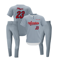 Tenue de baseball pour homme Inflow Sports de qualité supérieure, 100 % polyester respirant, avec logo personnalisé, options grandes tailles, toutes saisons