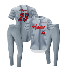 Uniforme de baseball pour hommes de qualité supérieure, 100% polyester respirant, ensembles avec logo personnalisé, options de tailles plus grandes - Product Image 2