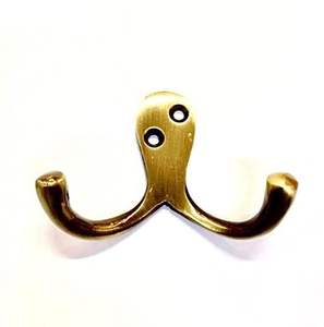Solid Brass Multi-Purpose Modern <b>Wall</b> <b>Mounted</b> Self-Adhesive Hook for Hanging Towels and <b>Clothes</b> - Product Image 2