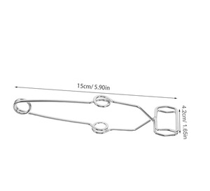 Pinces en fer à ressort pour plaquage, fournitures de laboratoire, résistance aux hautes températures et à la corrosion, pince de maintien fixe pour tubes à essai - Product Image 2