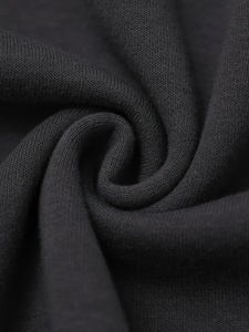 เสื้อสเวตเตอร์ครอปมีฮู้ดสีดำสำหรับผู้หญิง แขนยาว ผ้าถัก สไตล์ลำลอง สีพื้น สำหรับฤดูใบไม้ร่วง ผ้าฝ้าย 100% - Product Image 5