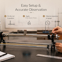 Reliant Lab Linear Expansion Apparatus Horizontal | Stainless Steel Rod Thermal Expansion Equipment Electronic Gauge Physics Lab