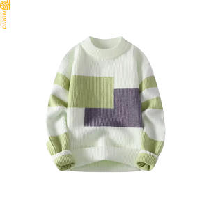 Suéter de Punto para Hombre, Invierno, Antiarrugas, Transpirable, 100% Poliéster, Cuello Redondo, Manga Regular, 300g - Product Image 6