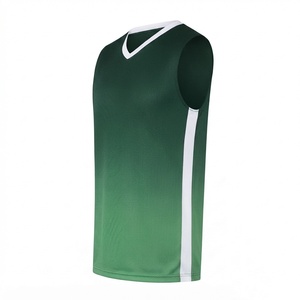 เสื้อบาสเก็ตบอลตาข่ายคอวีสีดำสำหรับผู้ชายพร้อมแถบข้างสีขาว ดูดซับความชื้น ทรงพอดีตัว - Product Image 2