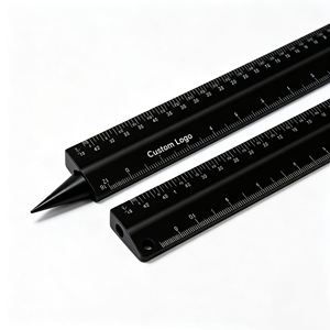 Règle d'échelle triangulaire personnalisée avec logo, en aluminium, pour architectes et ingénieurs, outil de dessin multi-échelles pour la conception de la construction - Product Image 2