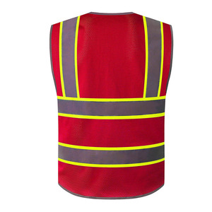 Chaleco de Seguridad Reflectante de Alta Visibilidad ANSI Clase 2, Impermeable, con Cierre, Tela de Malla, Bolsillos Utilitarios y Franjas Reflectantes Plateadas - Product Image 2