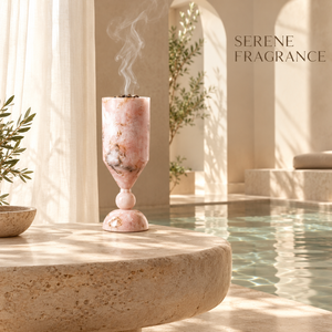 Brûleur à Bakhoor sculptural en résine solide |   Porte-encens en marbre finition Oud arabe, décoration islamique pour la maison, cadeau de Ramadan et de l'Aïd, décoration de luxe - Product Image 2