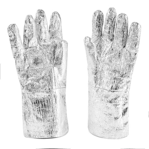 Gants de soudage en tissu para-aramide aluminisé, résistants aux flammes, à l'abrasion et à la chaleur, de haute qualité, pour travaux lourds - Product Image 1