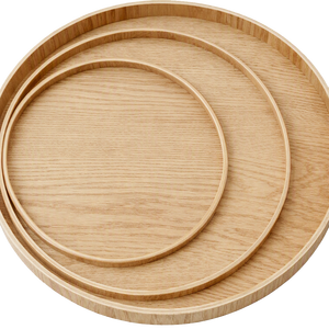 Prix exceptionnels, qualité excellente, plateau de service alimentaire en bois naturel de style japonais pour usage commercial, 30 cm, pour café matcha. - Product Image 4