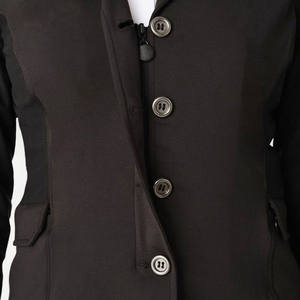 Veste d'équitation extensible 4 directions pour femmes, respirante, avec fermeture éclair sur le devant, poches latérales, pour l'entraînement et la compétition - Product Image 3