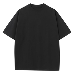 Proveedor de camisetas: Camiseta de algodón de moda, oversize, de corte holgado, lisa, para ropa de hombre, de gramaje alto, estilo OEM - Product Image 2