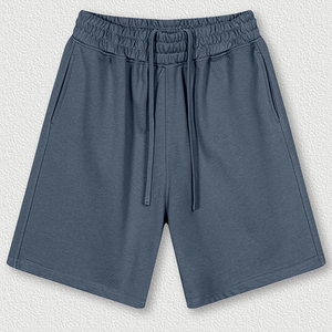Pantalones Cortos de Felpa con Lavado Ácido Personalizados – Estilo Vintage, Desgastados, con Bajo sin Rematar - Product Image 5
