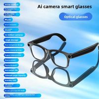 Lunettes de traduction intelligentes IA avec caméra 1200W, double microphone, réduction du bruit, diffusion en direct, sortie stable JCALLY