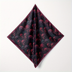 Wholesale Custom Logo Men Square Bandanna Lightweight Breathable Neck <b>Scarf</b> Head Wrap Face Cover Casual Wear 50x50cm Silk - Product Image 1