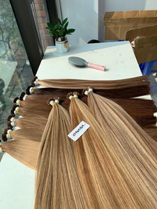 Extensiones de Cabello con Punta Plana, Producto en Oferta 2026, Color Marrón, 65 cm, Alta Calidad, Super Doble Trama, Lisas y Sedosas - Product Image 3